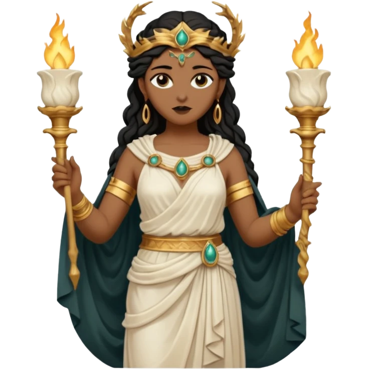 dark academia, Greek statue. Goddess Hecate  emoji