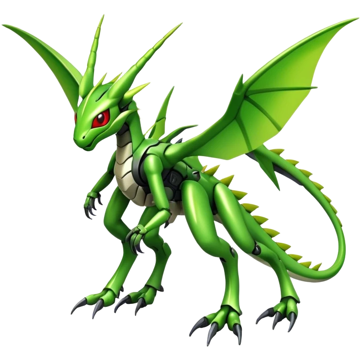  Cool Edgy Shiny Colorful Futuristic Ethereal Legendary Cyborg-Scyther-Flygon-Digimon-hybrid full body emoji