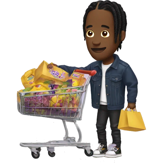 Travis Scott buying a product  emoji