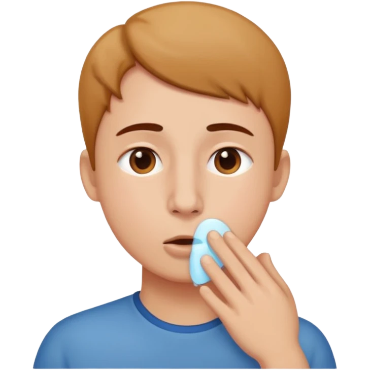 Breathing deeply through nose  emoji