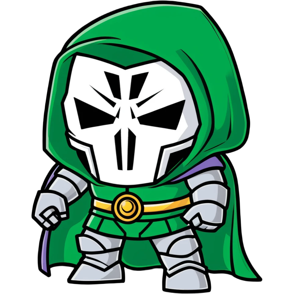 doctor doom metal mask emoji