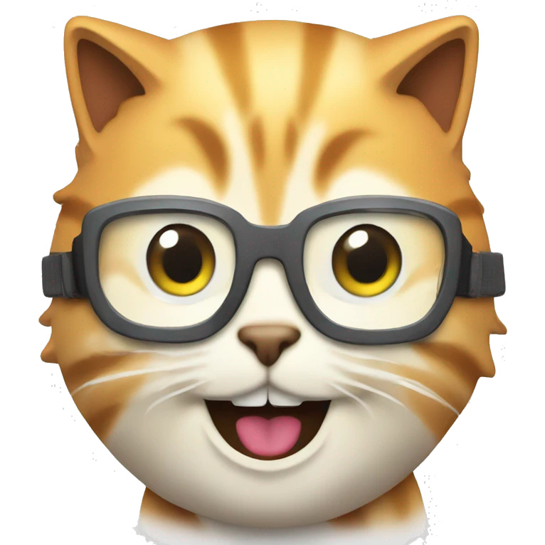 Cat skiing emoji