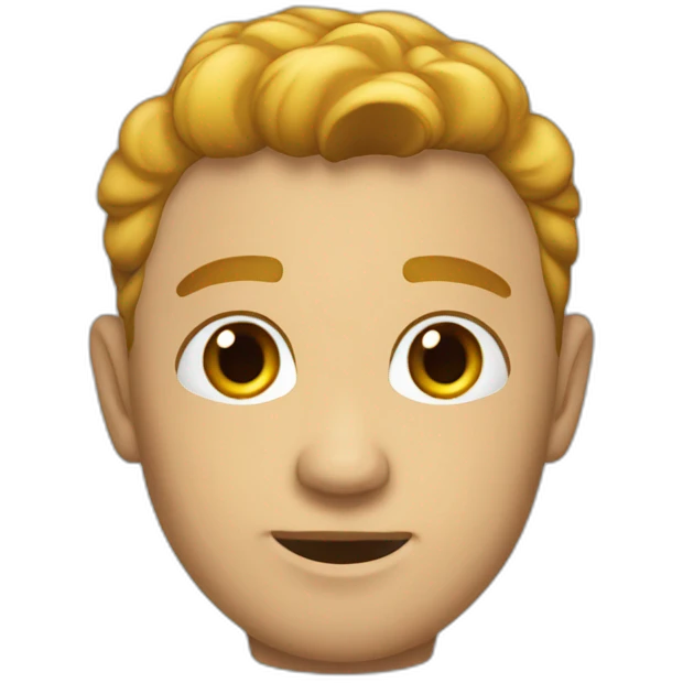  Волк на стиле emoji