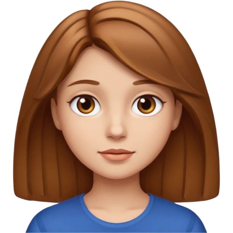 Girl light Brown hair emoji