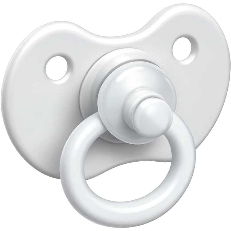 white pacifier emoji