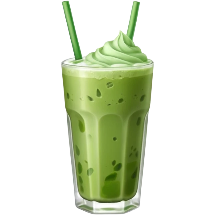 iced matcha latte emoji