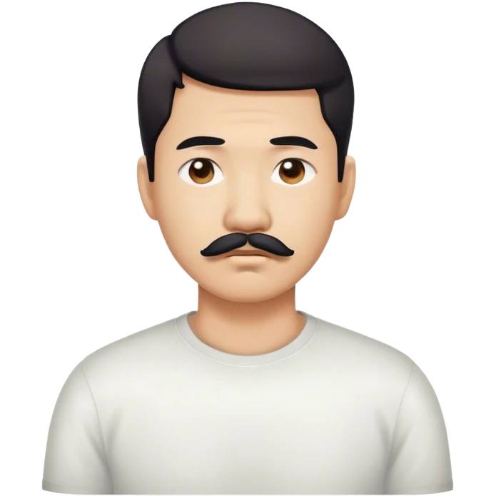 deepressed asian man mustache emoji