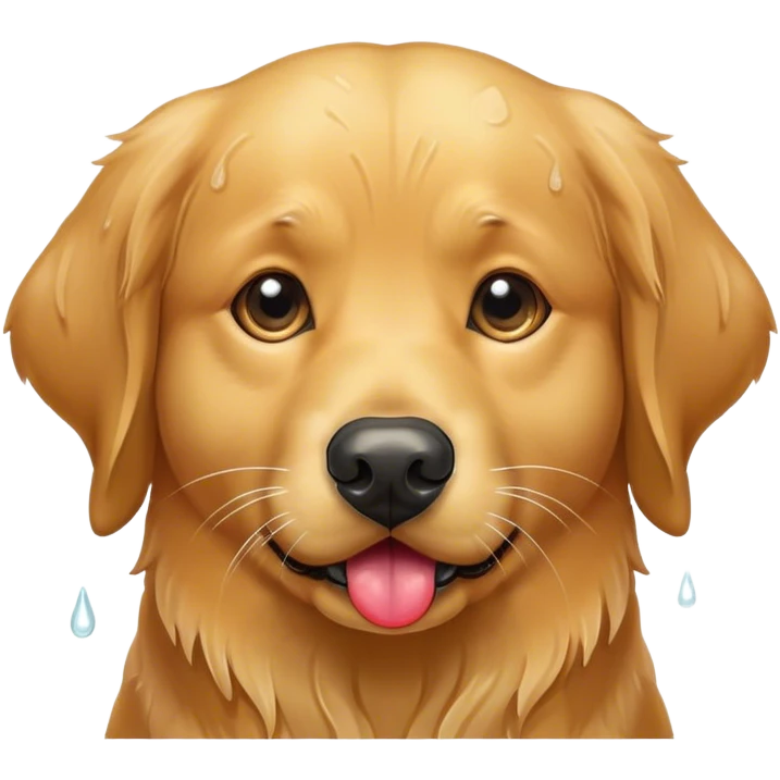 Golden retriever hungry emoji