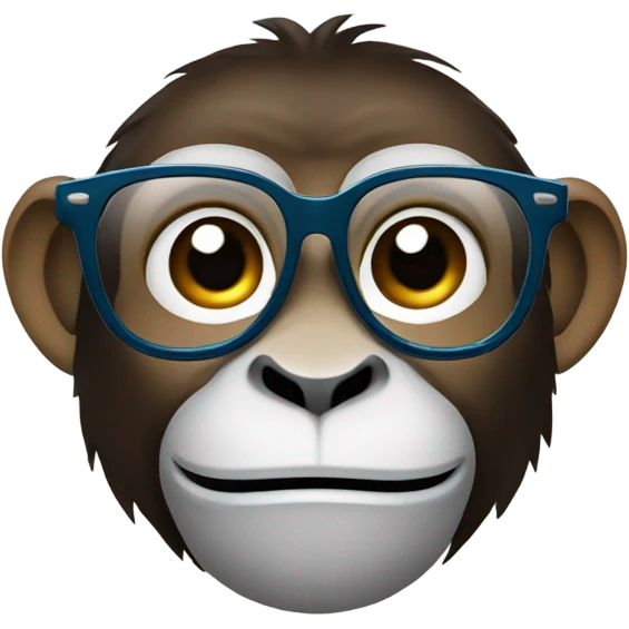 monkey with glasses emoji