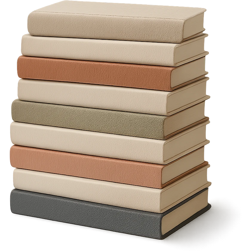 aesthetic stack of books emoji