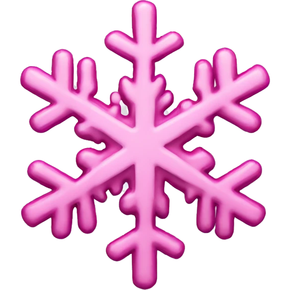 pink snowflake emoji