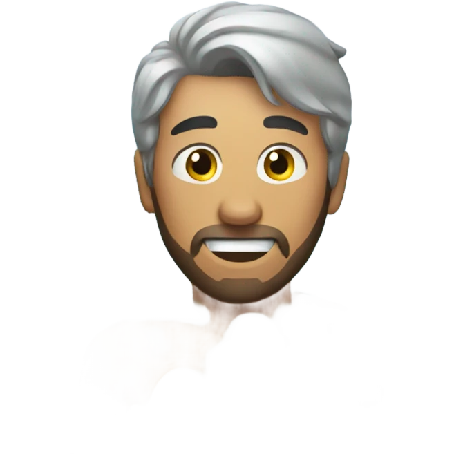 Man in ice bath emoji