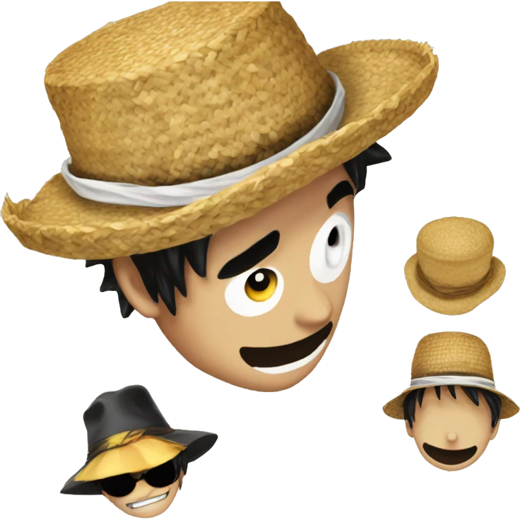 chapeau de paille luffy emoji