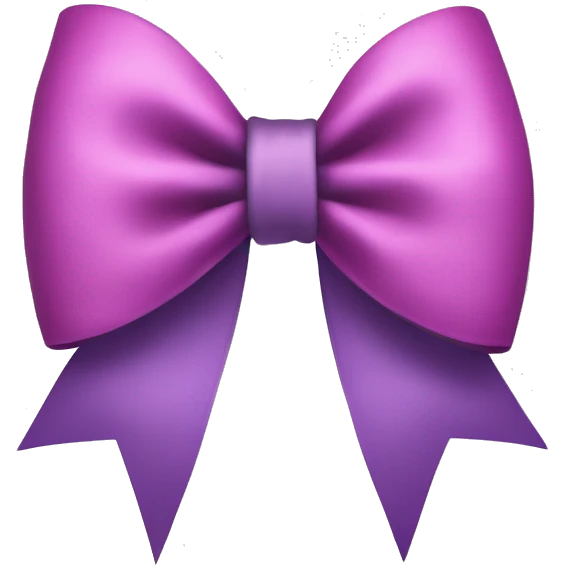 A coquette style bow emoji