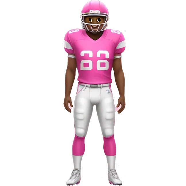 Pink Football jersey emoji
