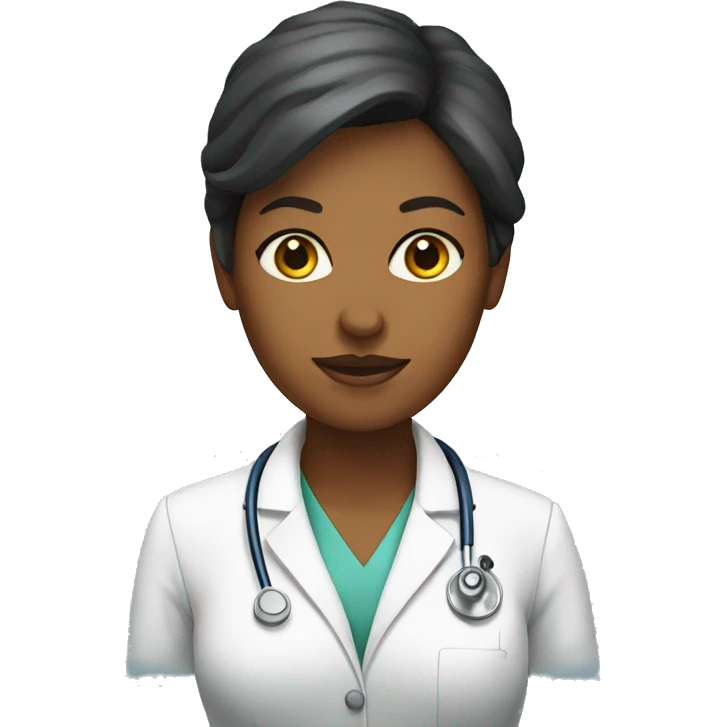 Woman doctor wih emoji