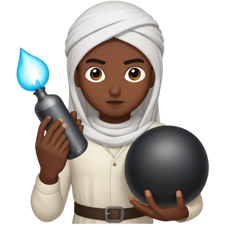 Muslim holding a bomb  emoji