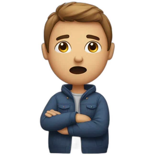 person saying no emoji
