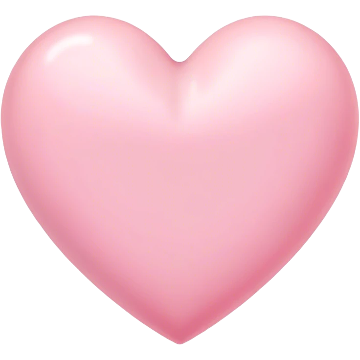 Pastel pink heart emoji