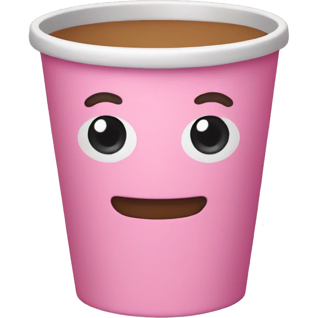 Pink cup emoji