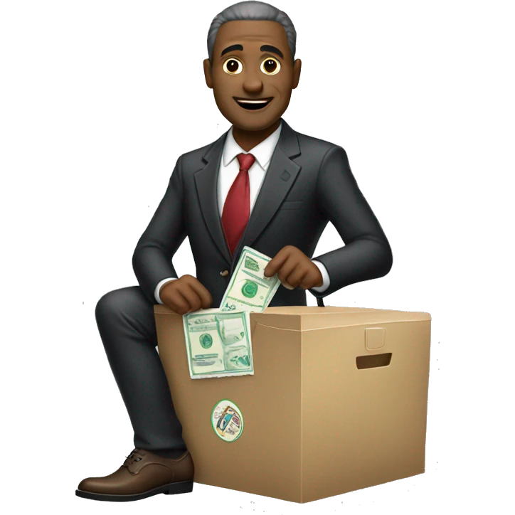 rich man voting emoji