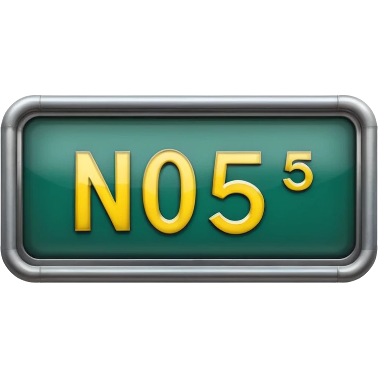 Platform NO.5 board , Subway Sign. emoji