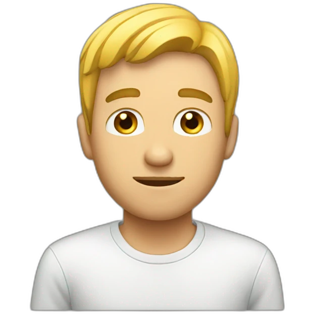 man looking at screen emoji