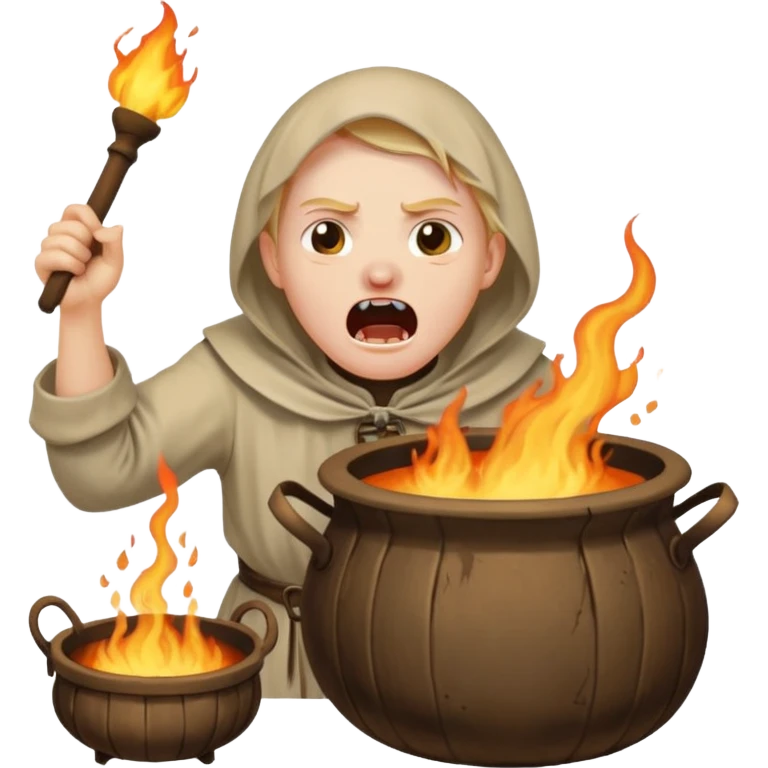 Medieval servant being boiled alive emoji