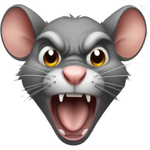 Angry rat  emoji