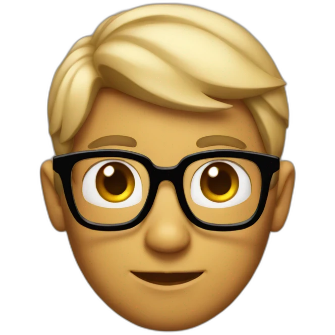 nerd with big ears emoji