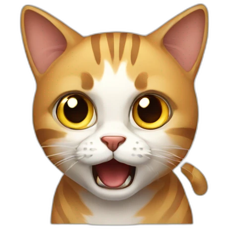 scared cat emoji