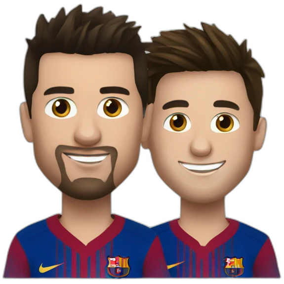 Ronaldo ans messi emoji