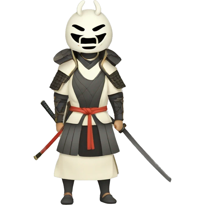 samurai with mask  emoji