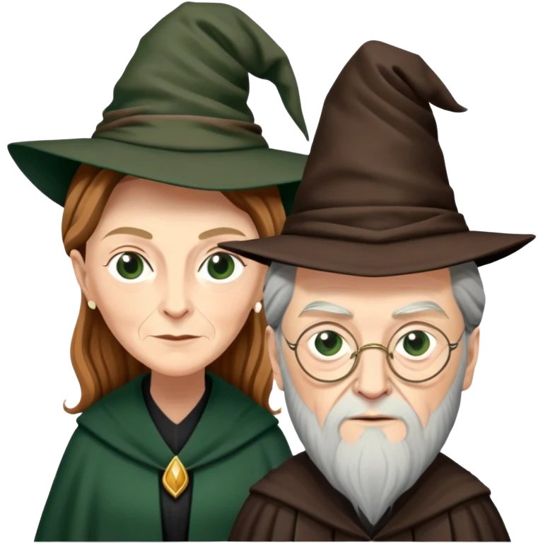 Professor Mcgonagal and dumbledore emoji