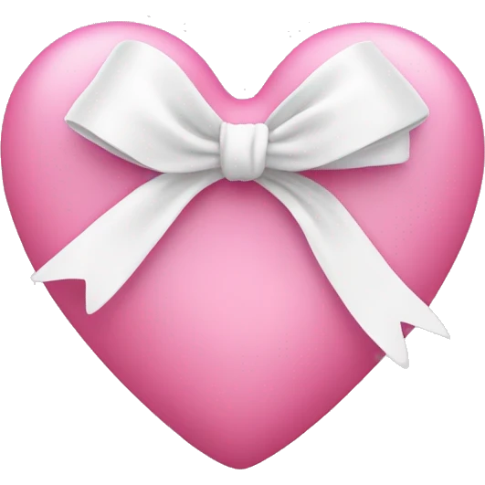 pink heart with white bow emoji