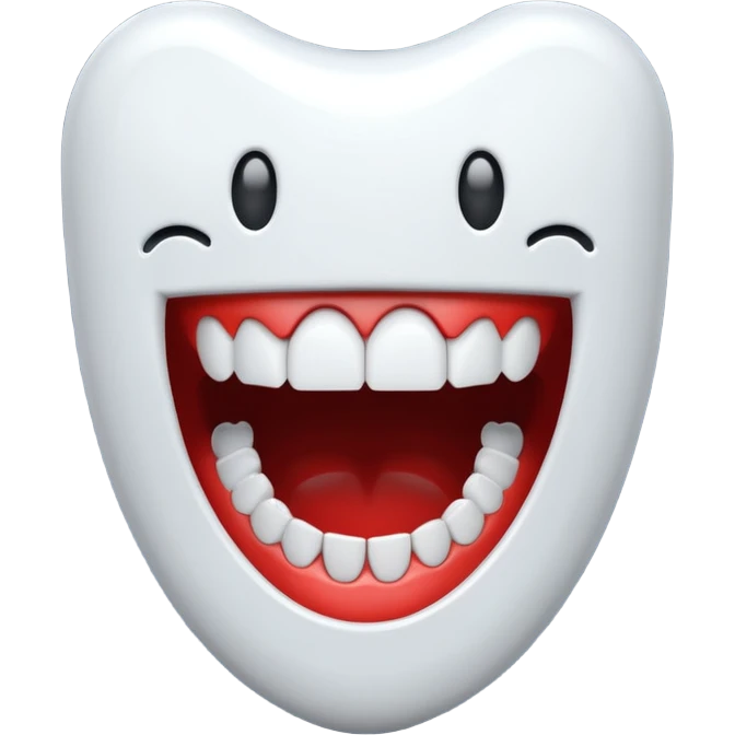 Wind-up chattering teeth emoji