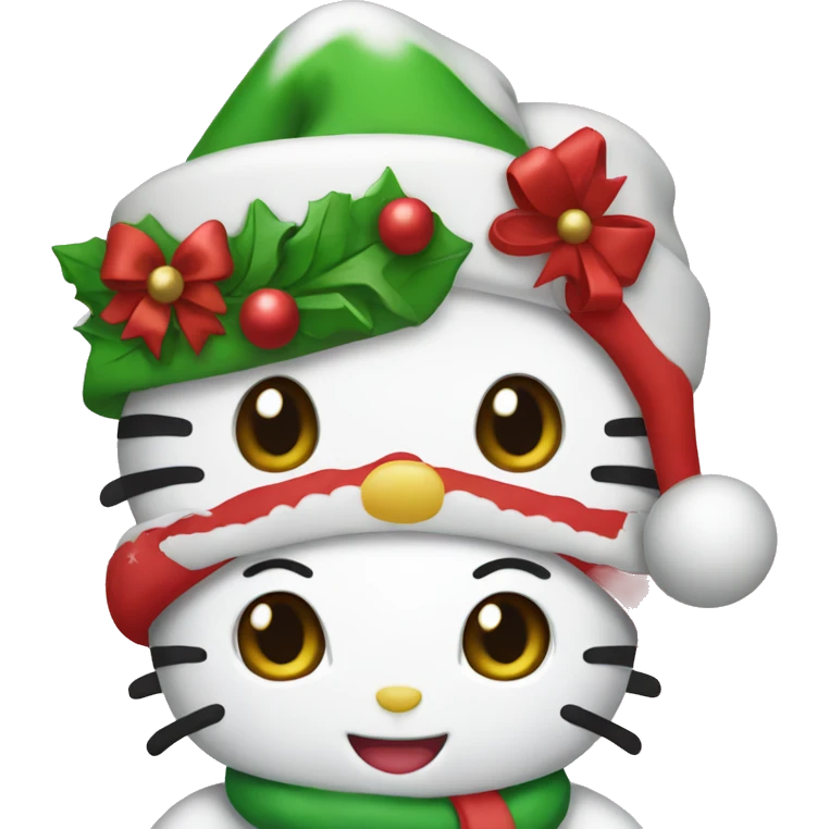 Hello kitty Christmas  emoji