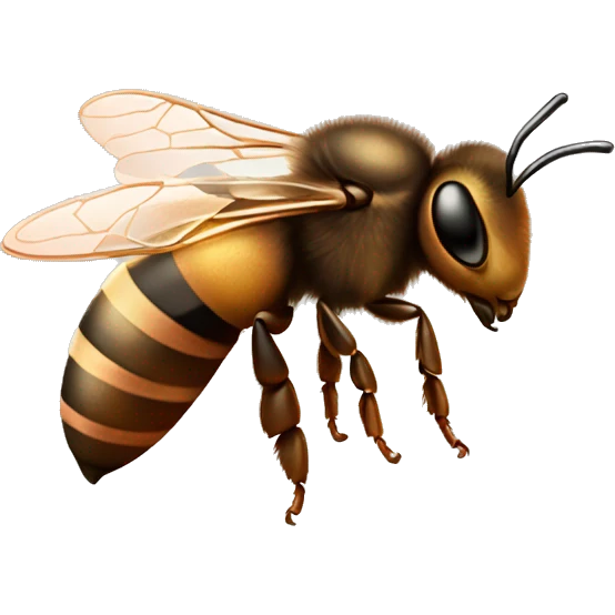 Rose gold honeybee emoji