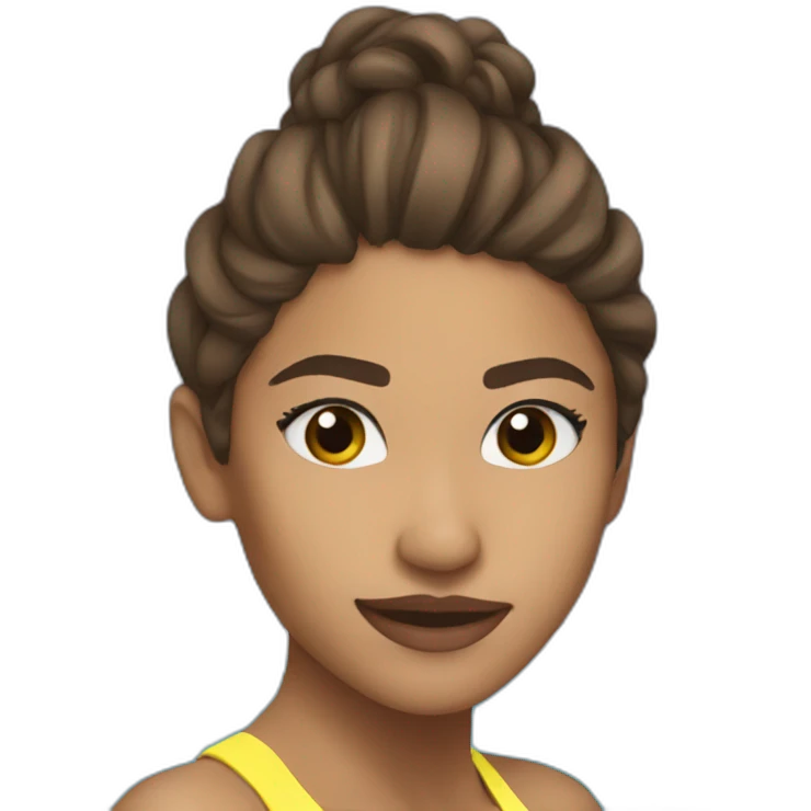 Zendaya as an swimmer emoji