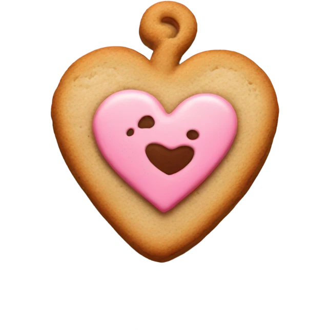 cookie heart with anchor emoji