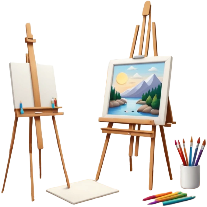 white wood room (cozy art studio) emoji