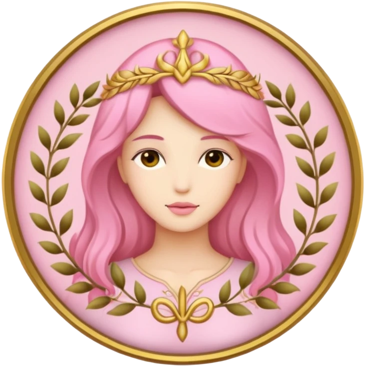 virgo sign pink emoji