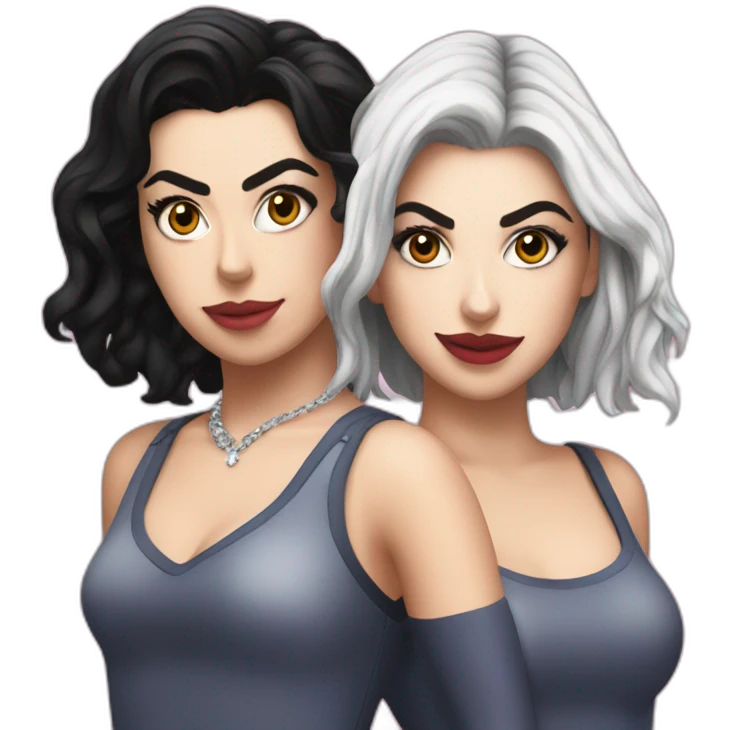 Charli xcx with Marina diamandis emoji