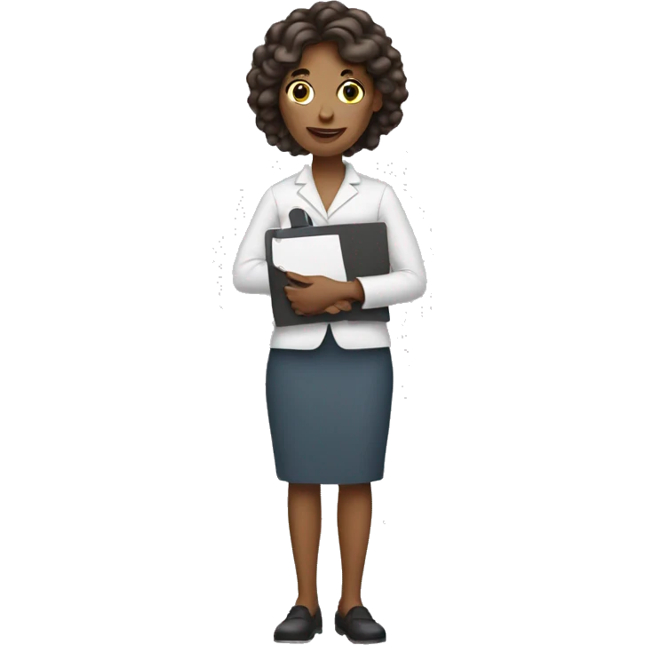 Woman carrying clipboard emoji