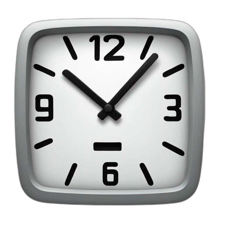 digital clock emoji