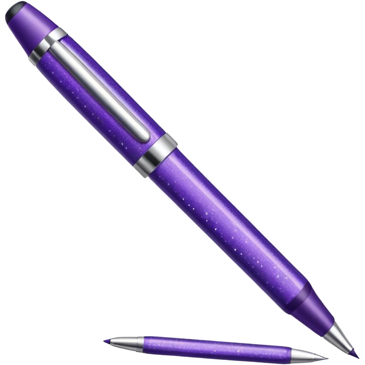 Purple Glitter office tools emoji