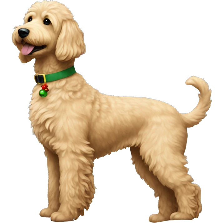 Christmas golden doodle  emoji