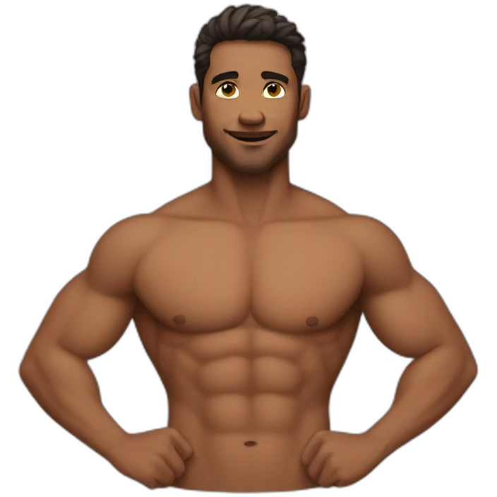 Shirtless man emoji