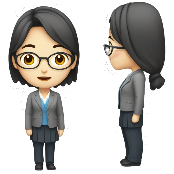 young korean woman teacher  emoji