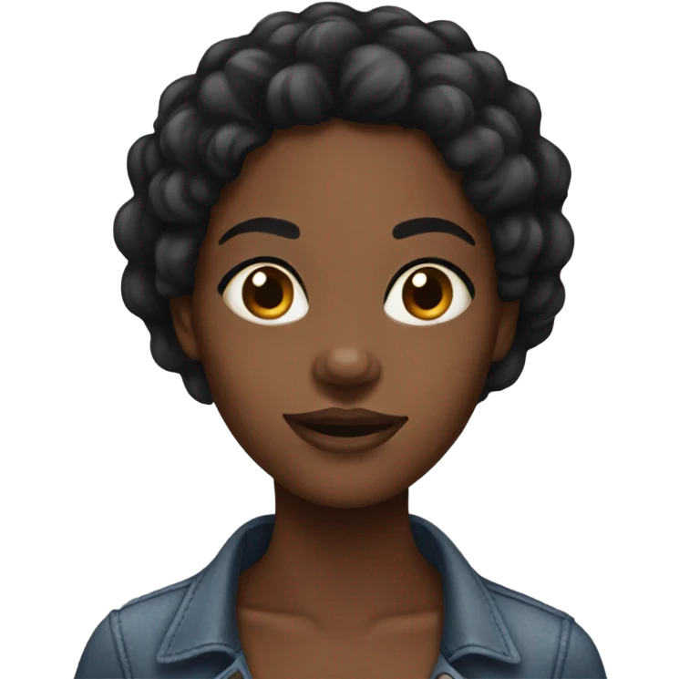 Pretty black girl emoji